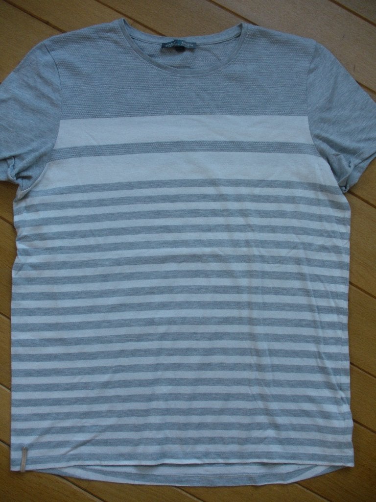 CAST IRON t- shirt grijs beige streep maat XXL, Beige, Overige maten, Ophalen of Verzenden, Zo goed als nieuw