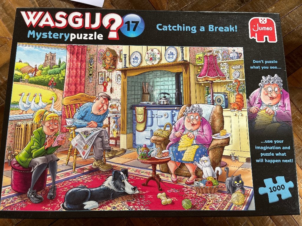 WasGij? puzzel 1000 stukjes, Ophalen of Verzenden, 500 t/m 1500 stukjes, Zo goed als nieuw, Legpuzzel
