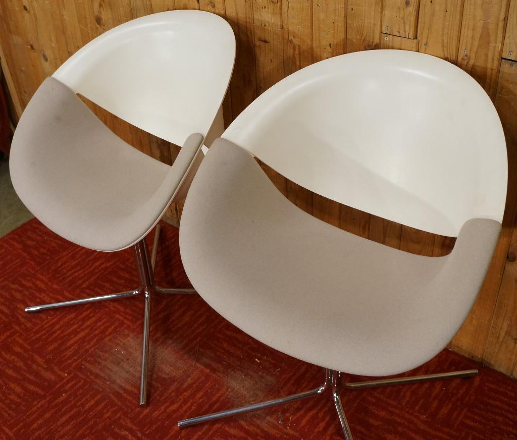 Set So Happy chairs kuip stoelen Marco Maran Maxdesign Italy, Ophalen, Gebruikt, Stof, Minder dan 75 cm