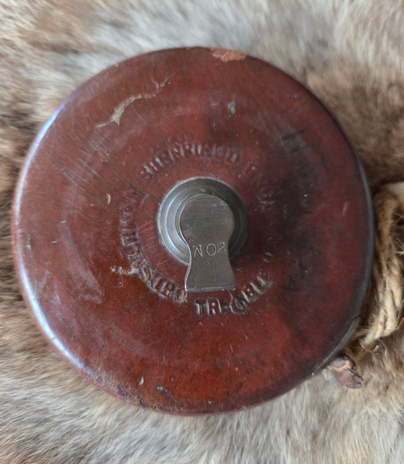 Vintage Chesterman Treble Landmeterslint No. 1535 - 20 Meter, Ophalen of Verzenden