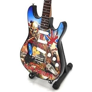 Iron Maiden Trooper miniatuur gitaar 25cm mini guitar deco, Verzamelen, Info@deconoord.nl, Deco Noord, Nieuw, Ophalen of Verzenden