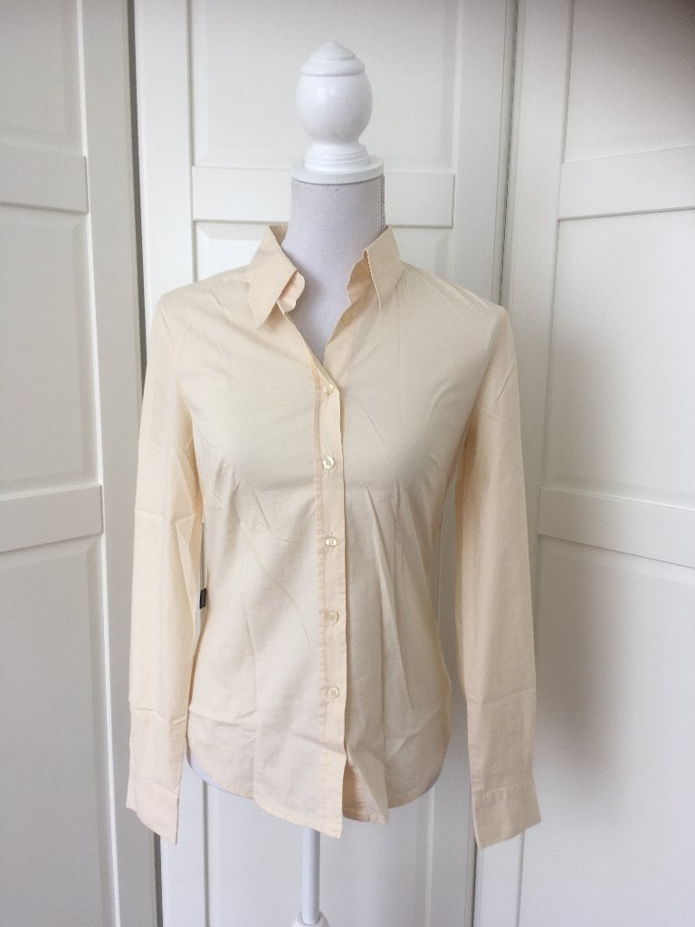 Moschino vanille kleurige blouse, maat IT 44 L (valt als S), Kleding | Dames, Overige kleuren, Maat 42/44 (L), Gedragen, Moschino