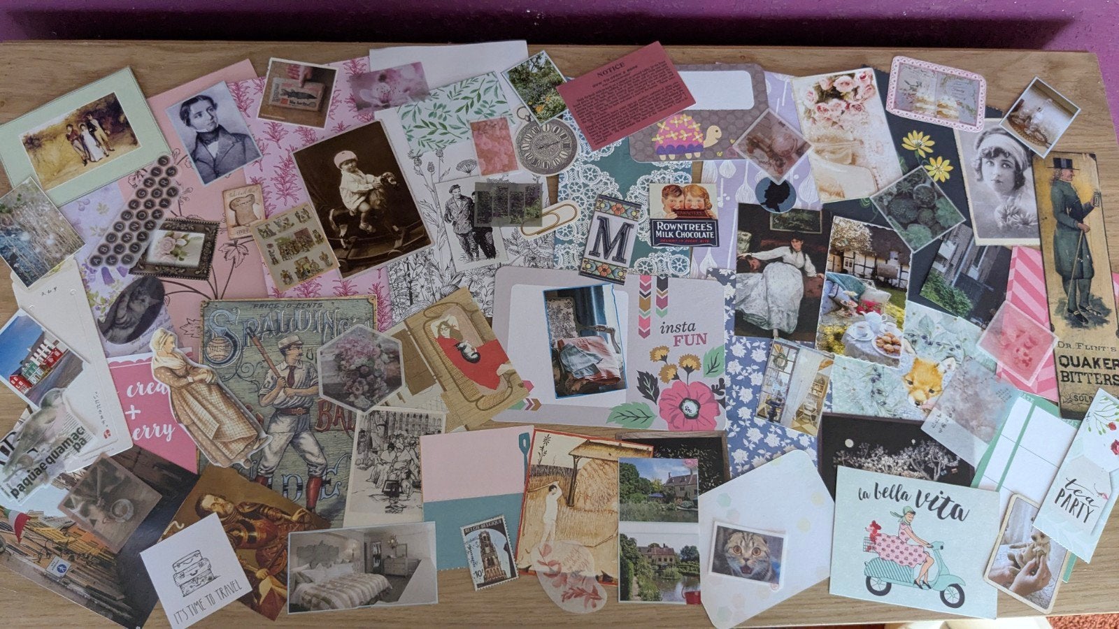Groot ephemera set junk journal, Ophalen