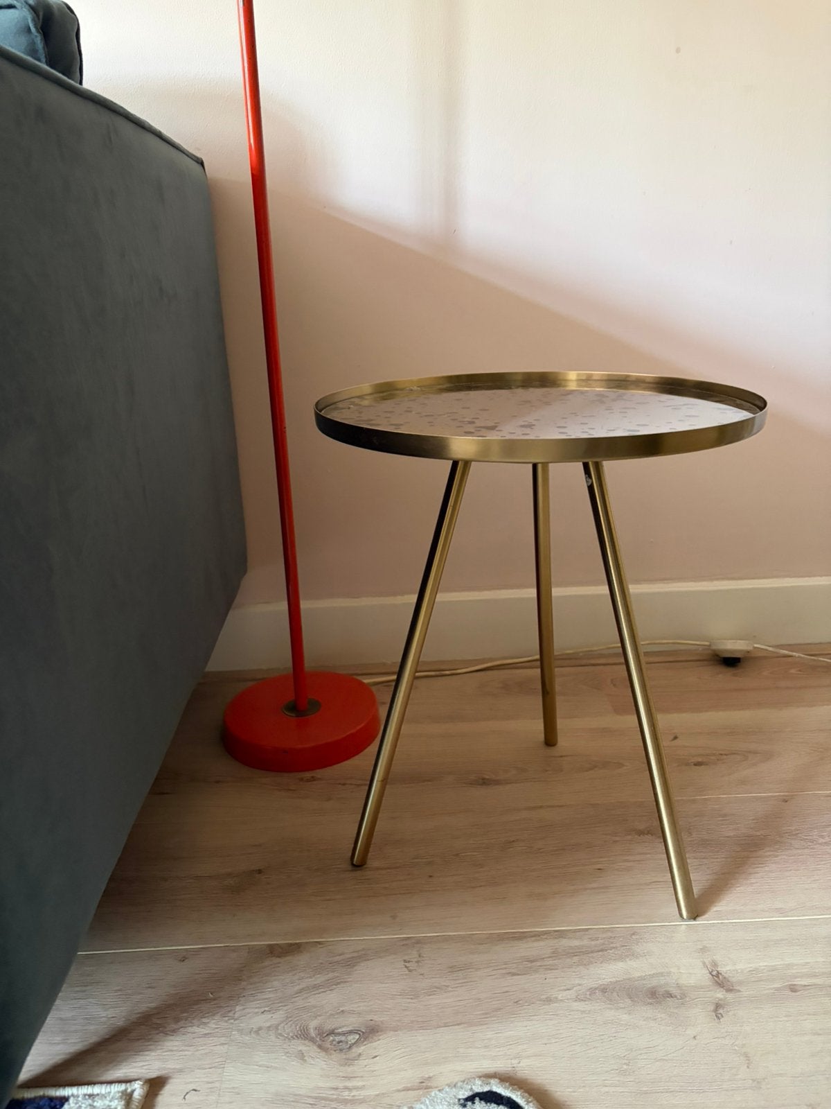 Gouden bijzettafel Kare Design, Ophalen, Minder dan 45 cm, Minder dan 55 cm, Metaal of Aluminium
