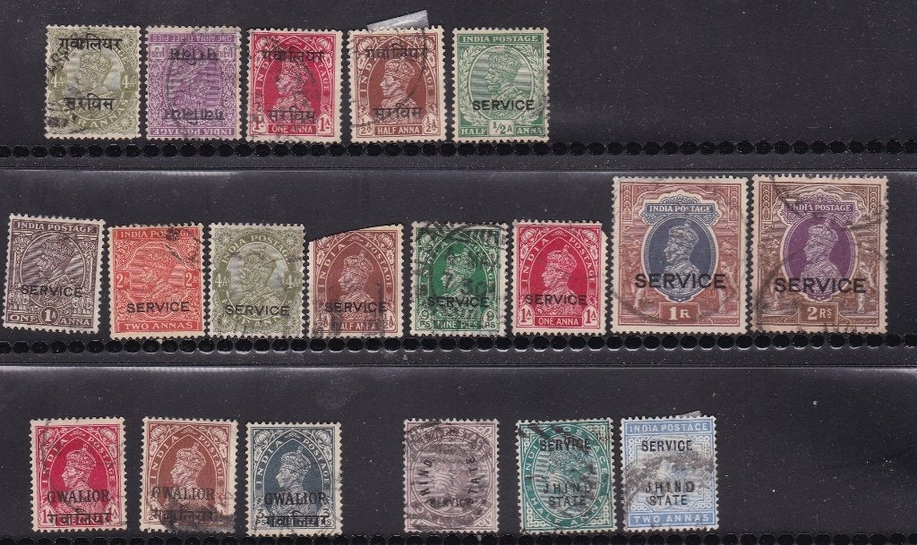 india diverse staten3, Ophalen of Verzenden, Gestempeld, Zuid-Azië