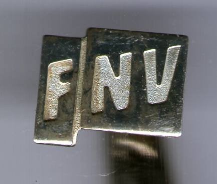 FNV zilver vakbonds speldje ( W_380), Verzamelen, Ophalen of Verzenden, Nieuw, Stad of Land, Speldje of Pin