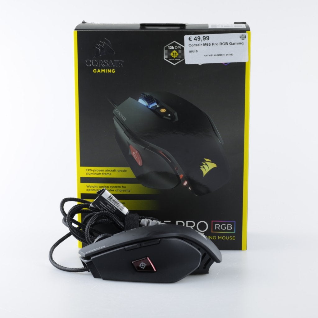 Corsair M65 Pro RGB Gaming muis, Corsair, Zo goed als nieuw, Support@Corsair.com, Corsair GmbH
Landshuter Allee 10
80637 Munich
Germany