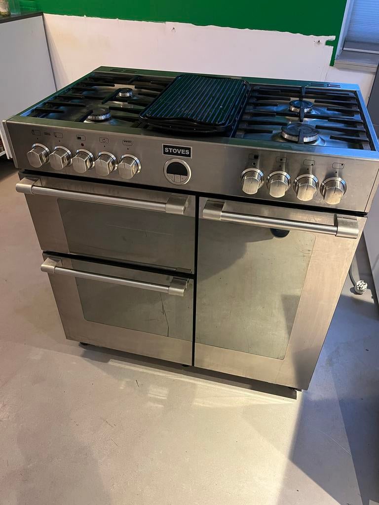 Luxe 5-pits Stoves fornuis - Zo goed als nieuw, Witgoed en Apparatuur, Fornuizen, Zo goed als nieuw, Vrijstaand, Gas, 5 kookzones of meer