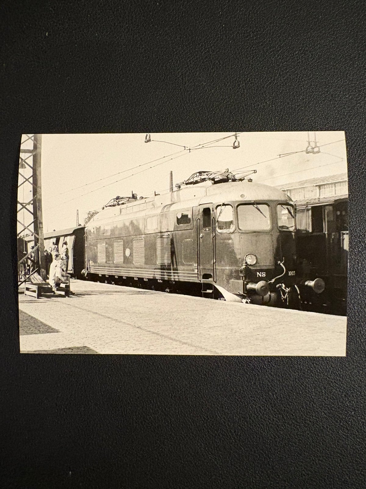 Foto locomotief NS 1003 (±1950), Ophalen of Verzenden, Gebruikt, Trein