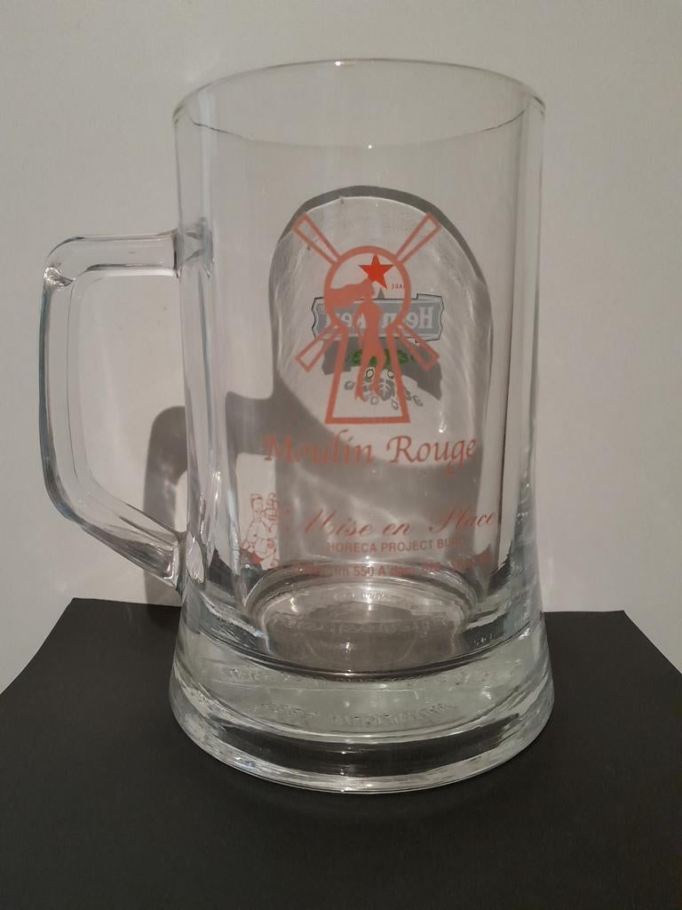 Heineken Bierpul - Moulin Rouge Editie, Ophalen of Verzenden, Zo goed als nieuw, Pul(len), Heineken