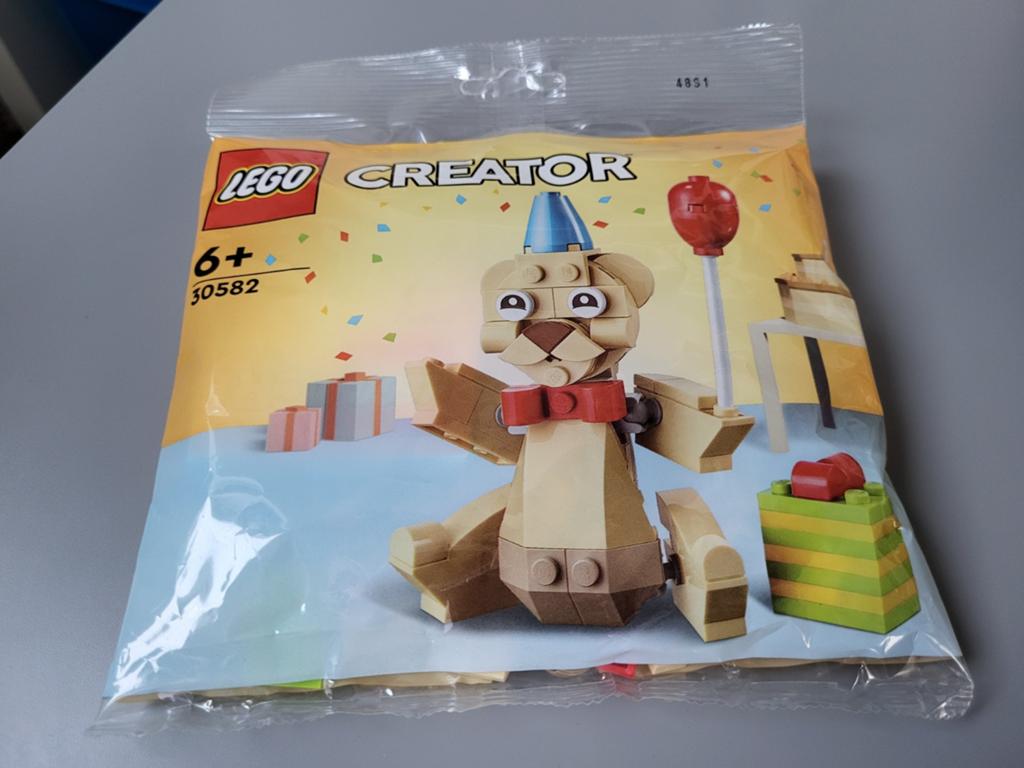 NIEUW Lego Creator set 30582 Verjaardagsbeer (polybag), Lego, Nieuw, Ophalen of Verzenden, Compleet