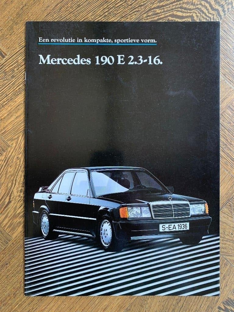 Folder, brochure Mercedes-Benz 190 E 2.3-16V W201 1986 nieuw, Boeken, Nieuw, Mercedes-Benz, Mercedes, Ophalen of Verzenden