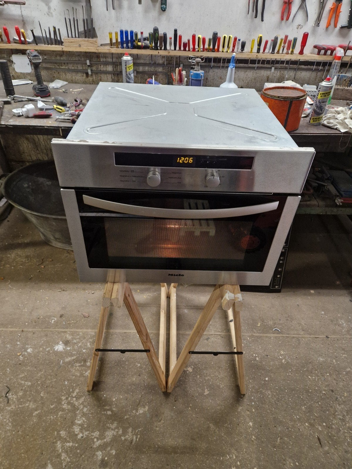 Miele H4010BM Inbouw Combi-oven - nette staat, Witgoed en Apparatuur, Ovens, Ophalen, 45 tot 50 cm, Gebruikt, 60 cm of meer