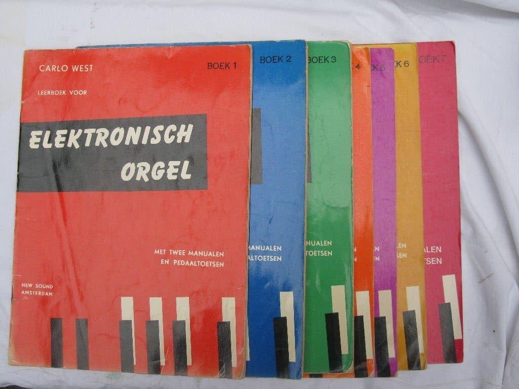 Bladmuziek les electronisch orgel Carlo West 7 x, Muziek en Instrumenten, Orgel, Gebruikt, Ophalen of Verzenden, Artiest of Componist