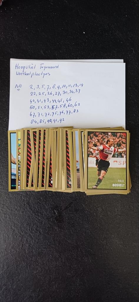 Feyenoord Voetbalplaatjes Hoogvliet, Verzamelen, Ophalen of Verzenden, Feyenoord, Poster, Plaatje of Sticker