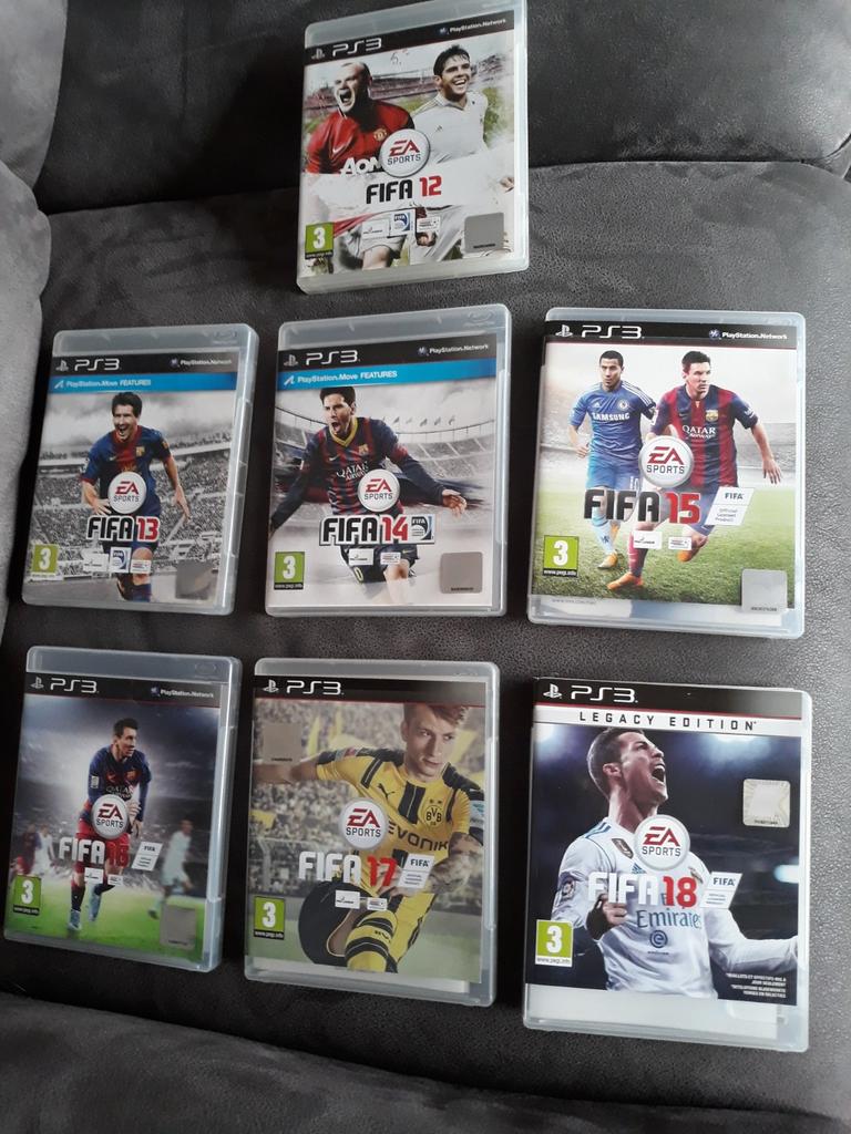 FIFA games 12 t/m 18 voor de PlayStation 3, Spelcomputers en Games, Games | Sony PlayStation 3, Ophalen, Gebruikt, Sport, 3 spelers of meer