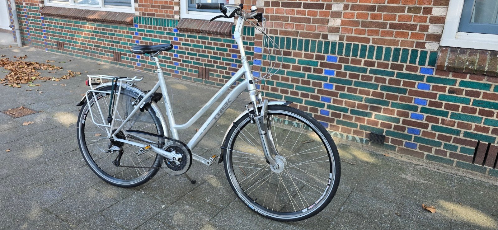 Nette Trek dames fiets sporttoerfiets heren fiets, Velgrem, Versnellingen, 56 cm of meer, Zo goed als nieuw