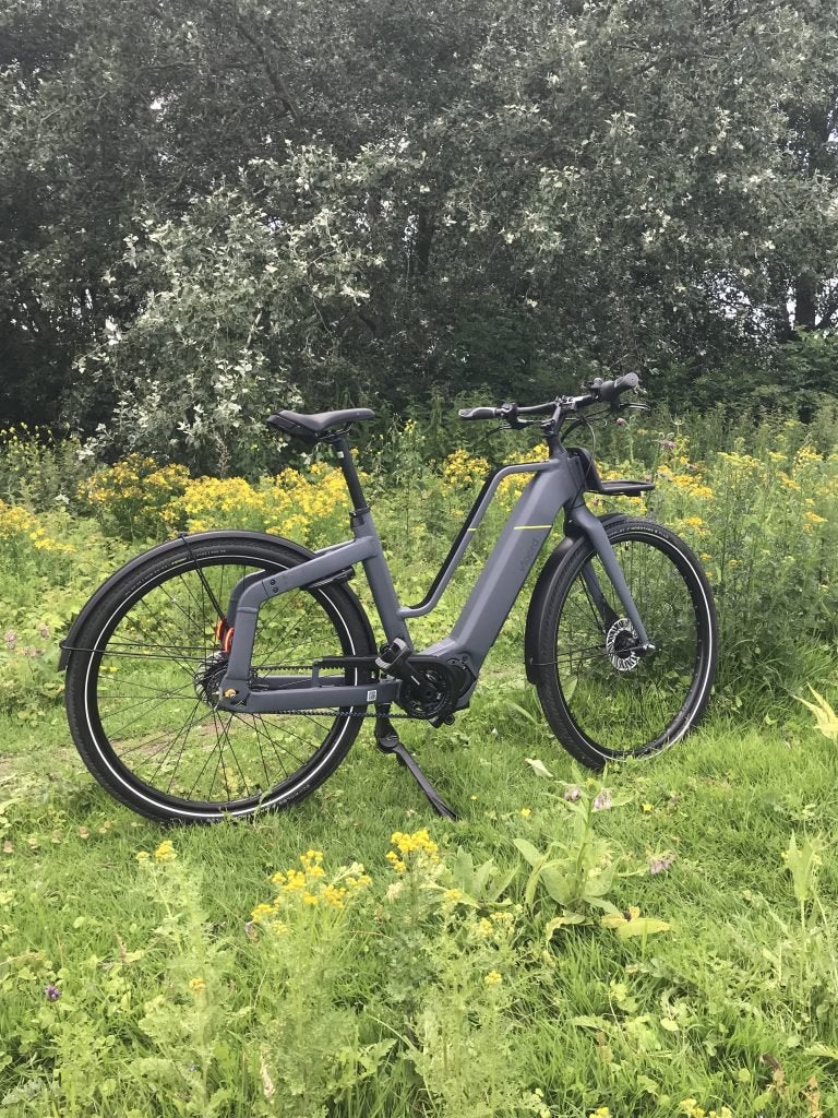Elektrische dames heren fiets Noord e-bike, Zo goed als nieuw, 47 tot 51 cm, 50 km per accu of meer, Ophalen