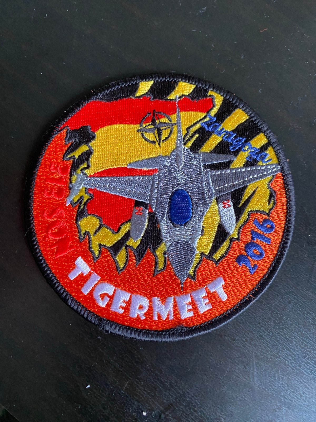 Tiger Meet 2016 Patch - NATO E-3A Component, Ophalen of Verzenden, Luchtmacht, Engeland, Embleem of Badge