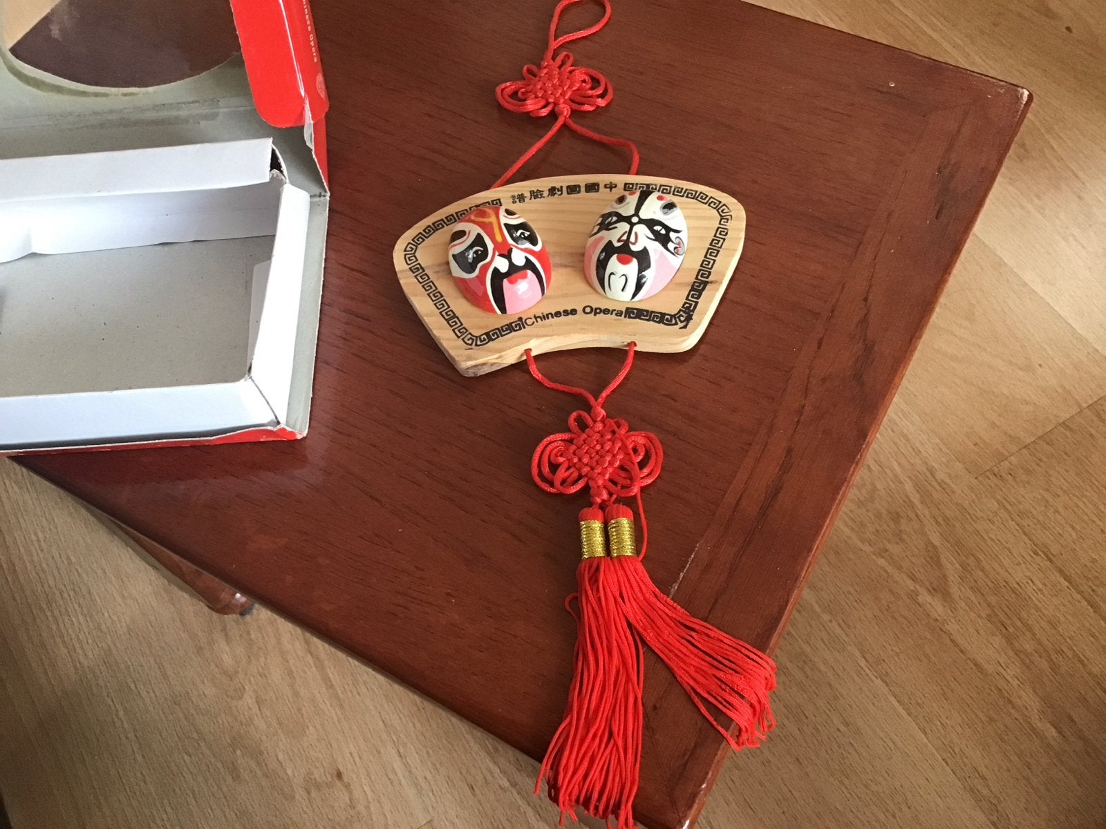 Chinese Opera Masker Decoratie met Kwastje, Ophalen of Verzenden