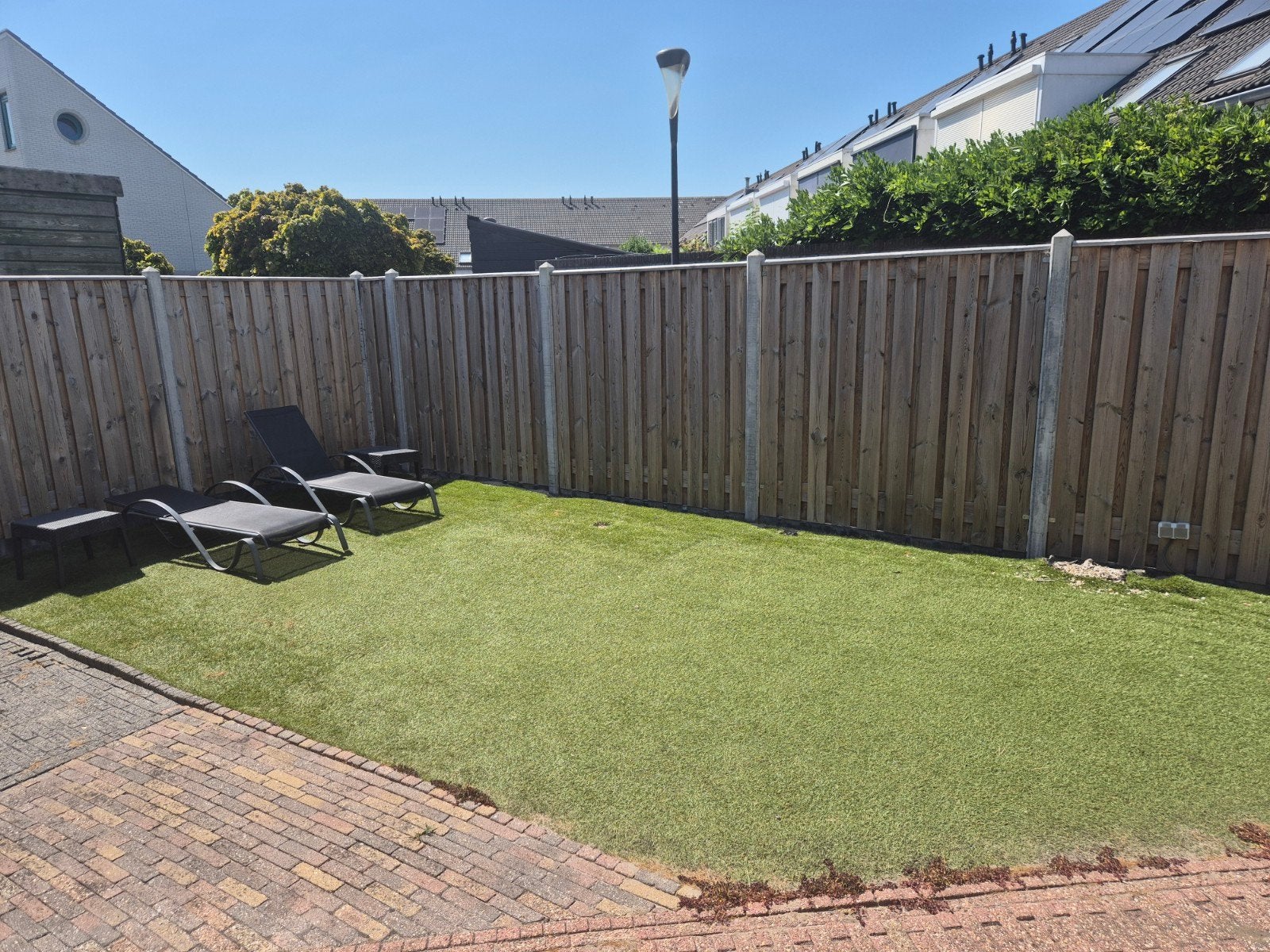 Kunstgras voor tuin of balkon. GRATIS, Tuin en Terras, Ophalen, Gebruikt, 20 m² of meer, Kunstgras