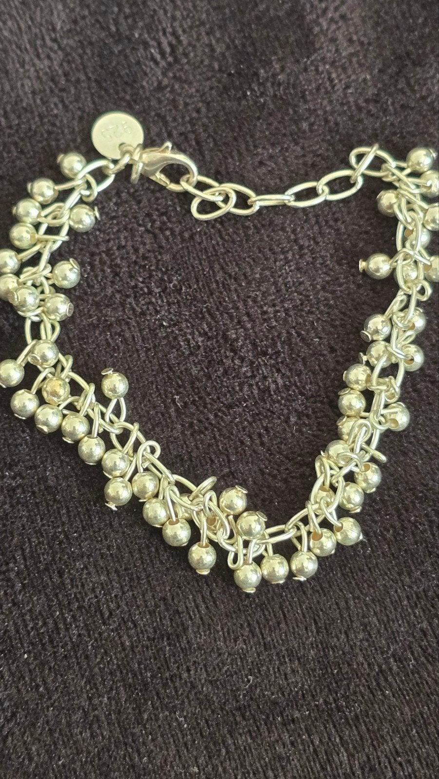 Chique Zilveren Dames Armband met Bedels, Sieraden, Tassen en Uiterlijk, Ophalen of Verzenden, Zilver, Zilver
