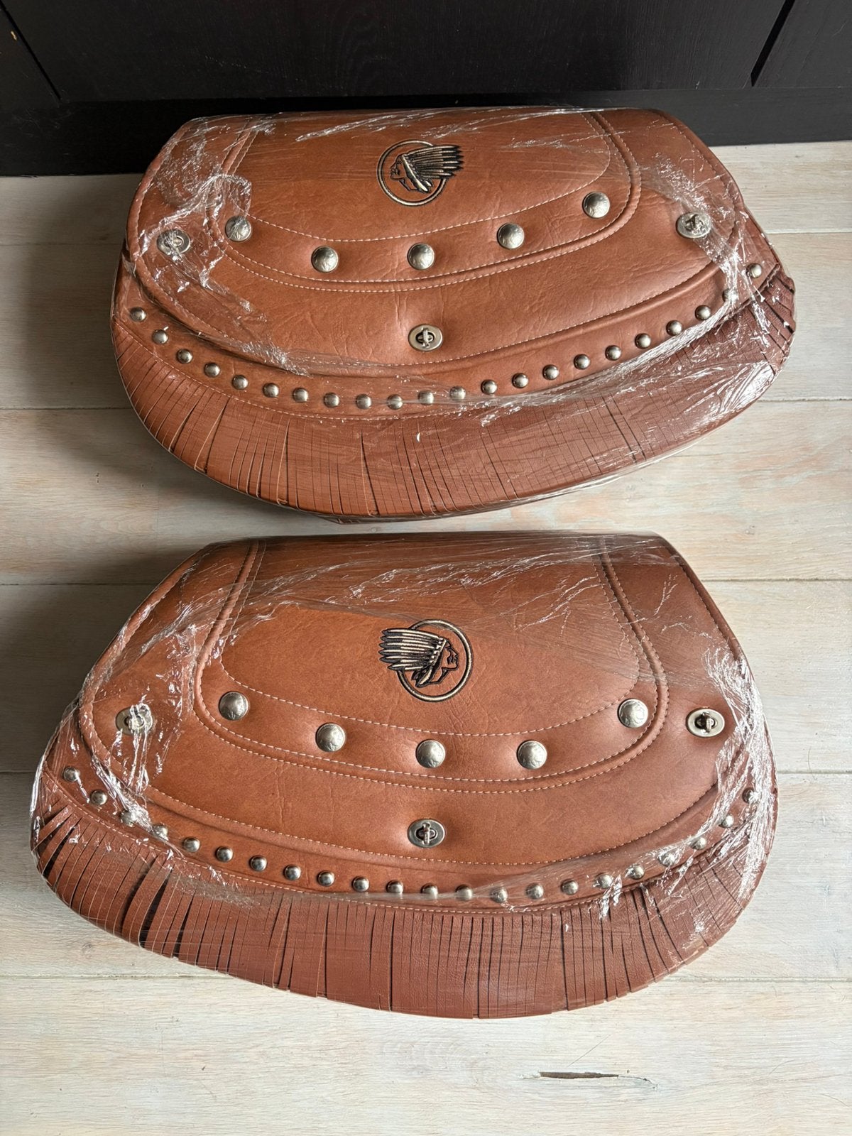 Uniek! NOS Indian Chief Leren Zadeltassen Gilroy 1999-2003, Motoren, Ophalen of Verzenden, Nieuw