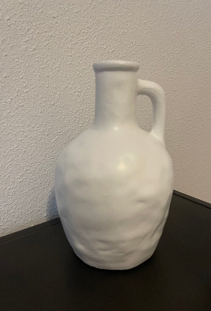 Kleine witte kruikjes, Wit, Aardewerk of Porselein, Ophalen of Verzenden, Zo goed als nieuw
