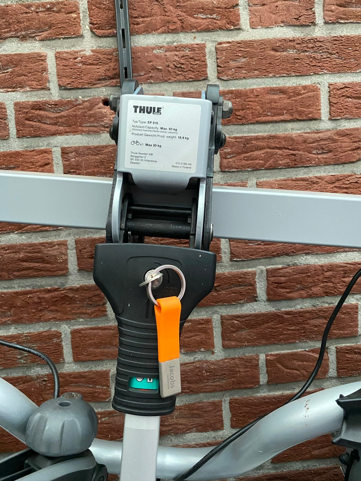 Thule EuroPower 916 Trekhaakdrager voor 2 fietsen, Ophalen, Gebruikt, 2 fietsen, Trekhaakdrager