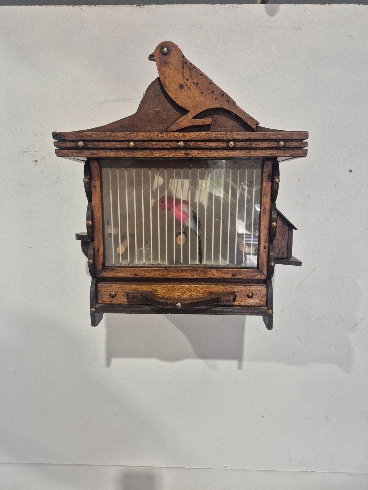 vintage houten vogelkooi, Dieren en Toebehoren, Ophalen of Verzenden, Onbekend, Onbekend, Onbekend