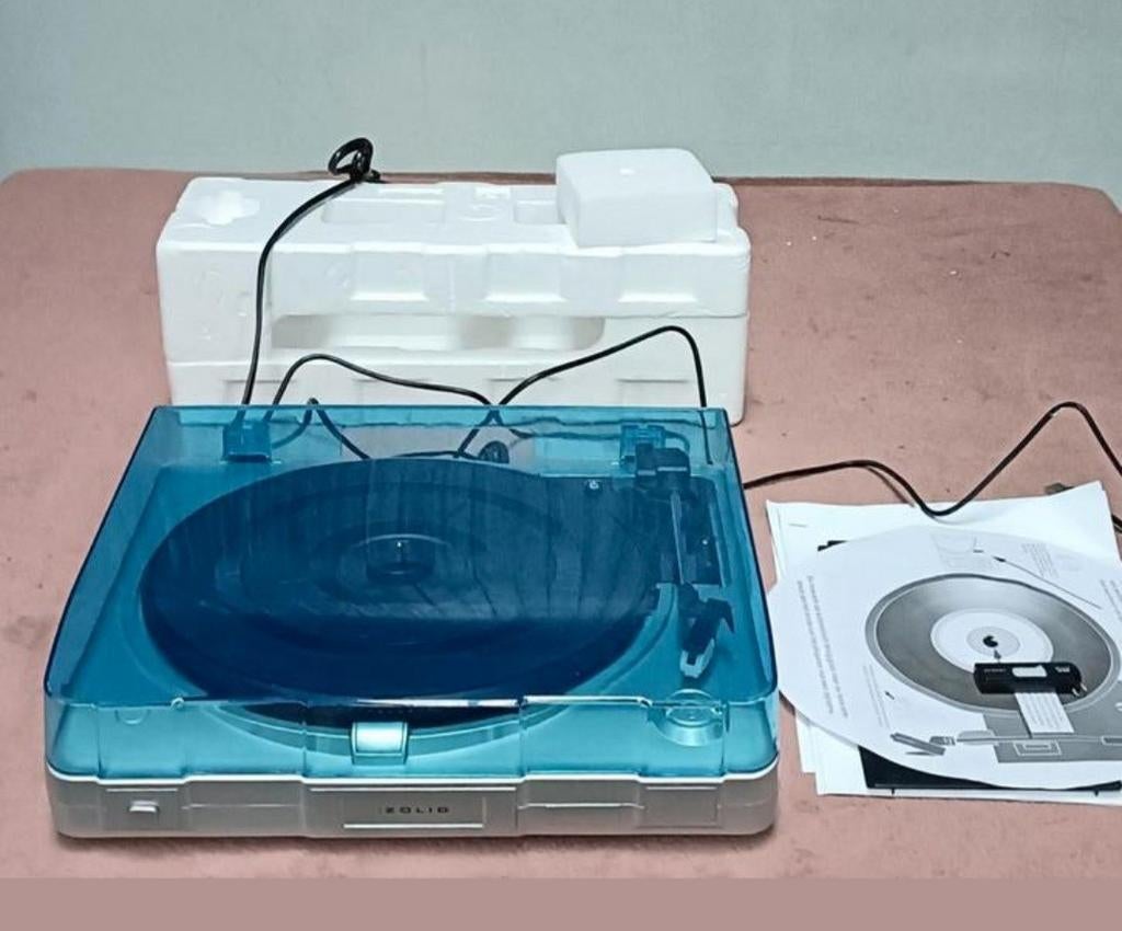 Zolid USB platenspeler (omzetten vinyl naar CD of MP3), Overige merken, Ophalen of Verzenden, Zo goed als nieuw, USB-aansluiting