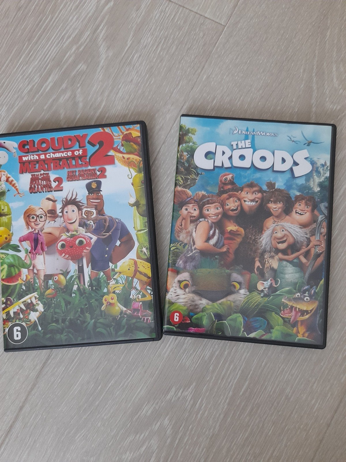 Cloudy with a Chance of Meatballs 2 & The Croods DVD's, Cd's en Dvd's, Alle leeftijden, Ophalen of Verzenden, Zo goed als nieuw