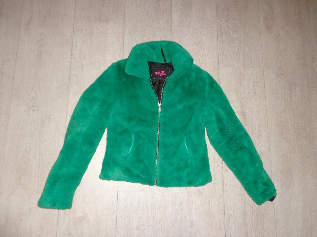 groene meisjeswinterjas van Coolcat, maat 146/152, Ophalen of Verzenden, Zo goed als nieuw, Meisje, Jas