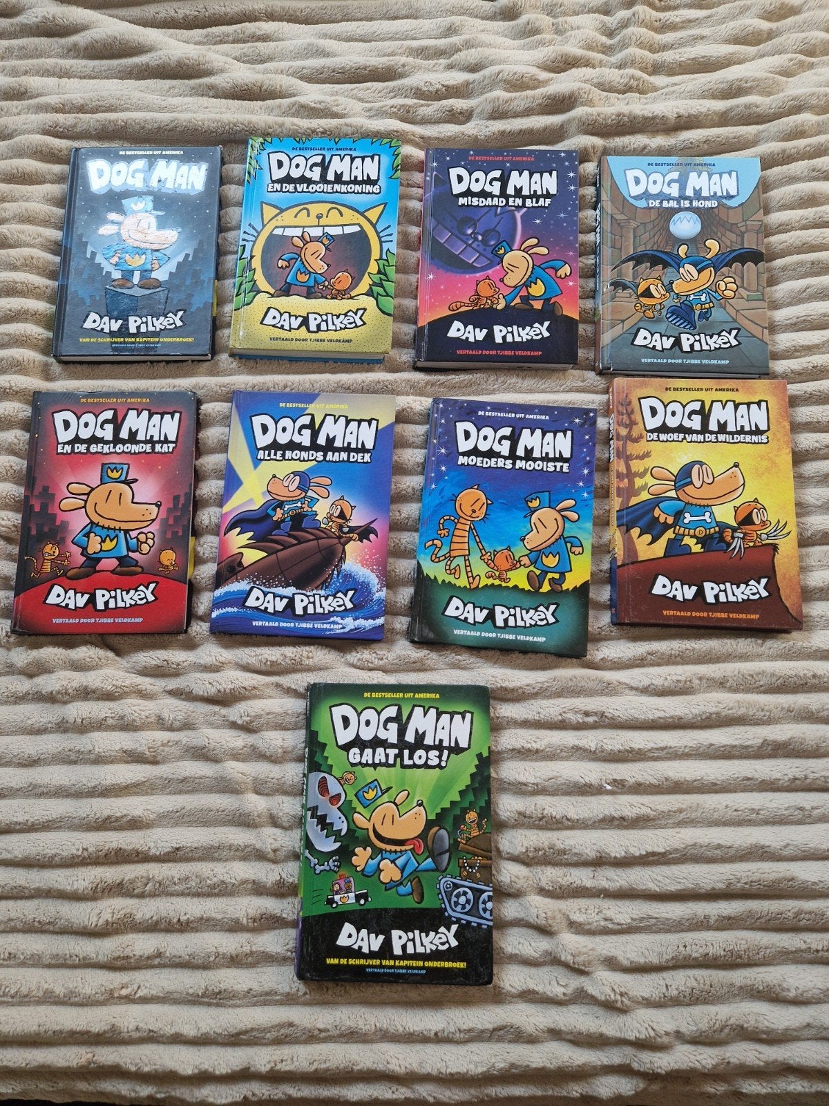 Dog Man Boekenreeks - 9 boeken - hardcover, Ophalen of Verzenden, Zo goed als nieuw, Dav Pilkey, Fictie