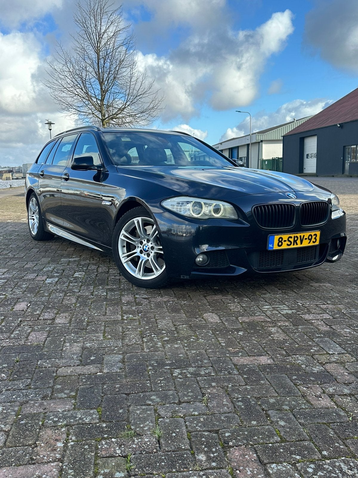 BMW 5-Serie 3.0 XD 530 Touring AUT 2013 Zwart, Auto's, BMW, Automaat, Achterwielaandrijving, Zwart, Zwart