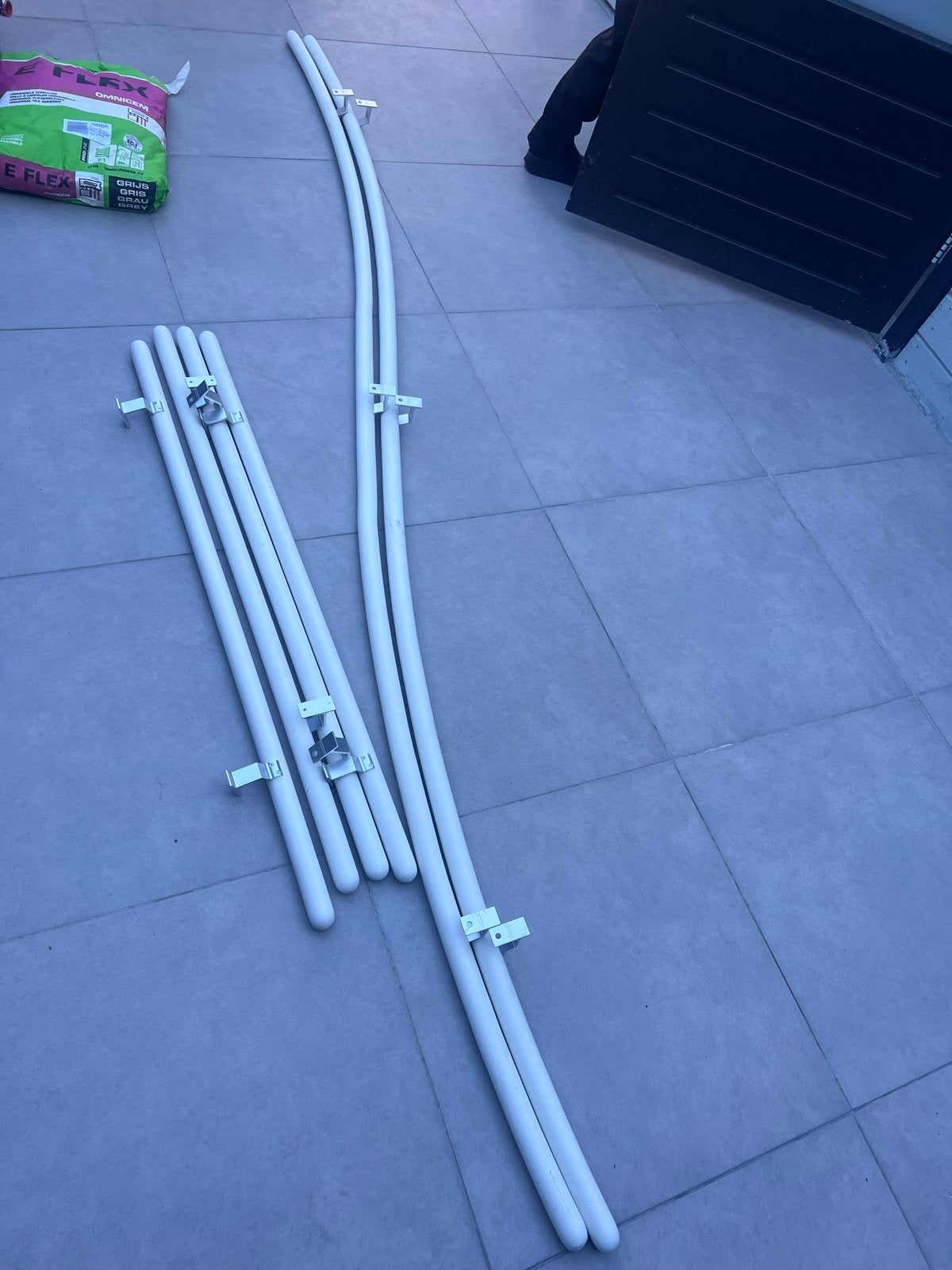 Nieuwe trapleuning gedemonteerd (2x 3.06m, 4x 1.25m), Ophalen, Nieuw