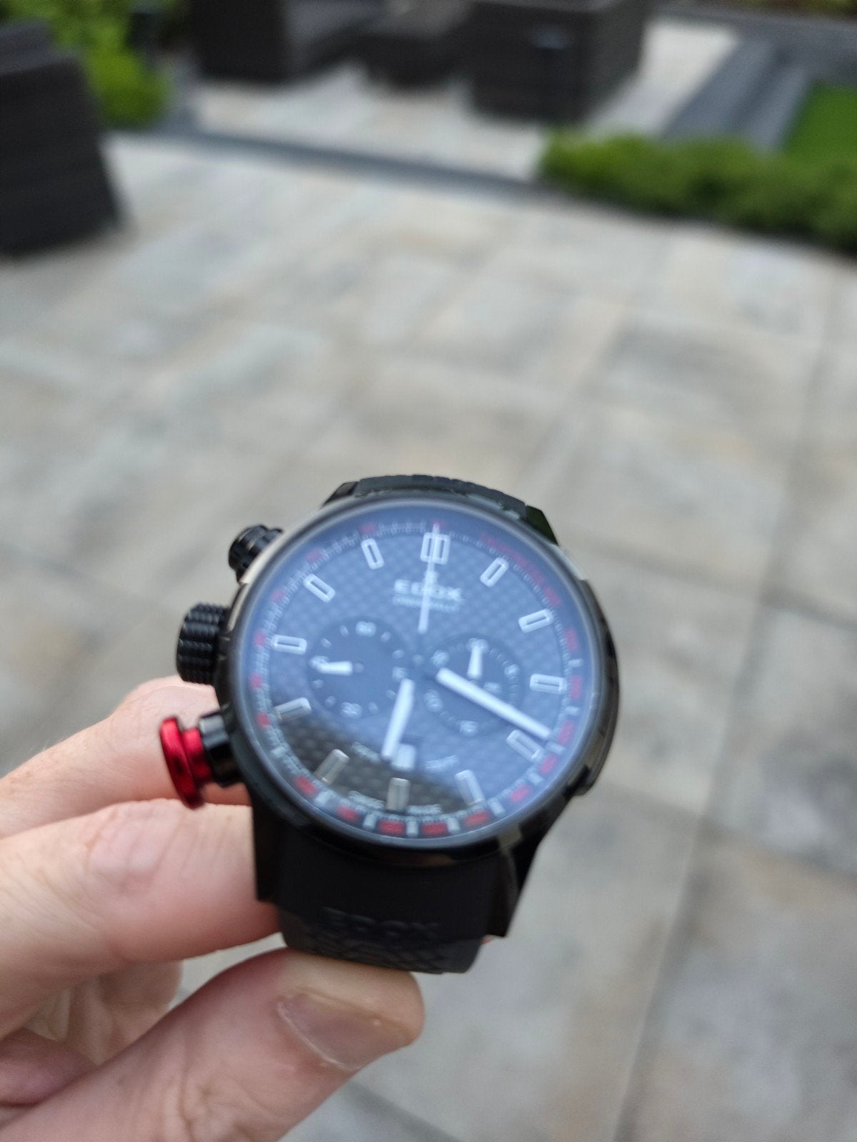 Edox Chronorally Chronograaf Herenhorloge - swiss made, Overige merken, Staal, Polshorloge, Overige materialen