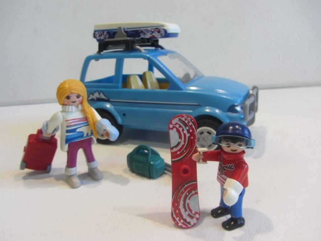 Playmobil 44 met ski dakkoffer – 9281 wintersport, Ophalen of Verzenden, Gebruikt, Complete set