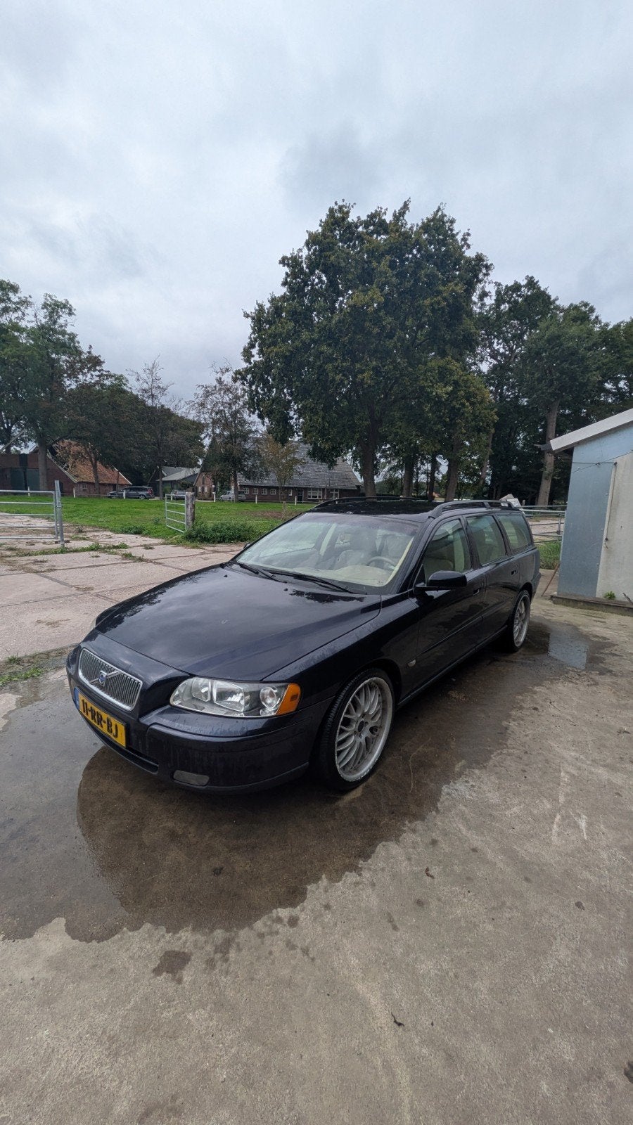 Volvo V70 2.4 D 2005 Blauw, Auto's, Voorwielaandrijving, 15 km/l, 1800 kg, 1535 kg