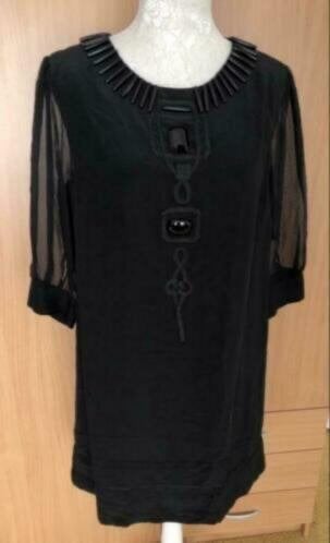 Monsoon jurk/tuniek maat 40 zijde, Kleding | Dames, Maat 38/40 (M), Zwart, Ophalen of Verzenden, Zo goed als nieuw