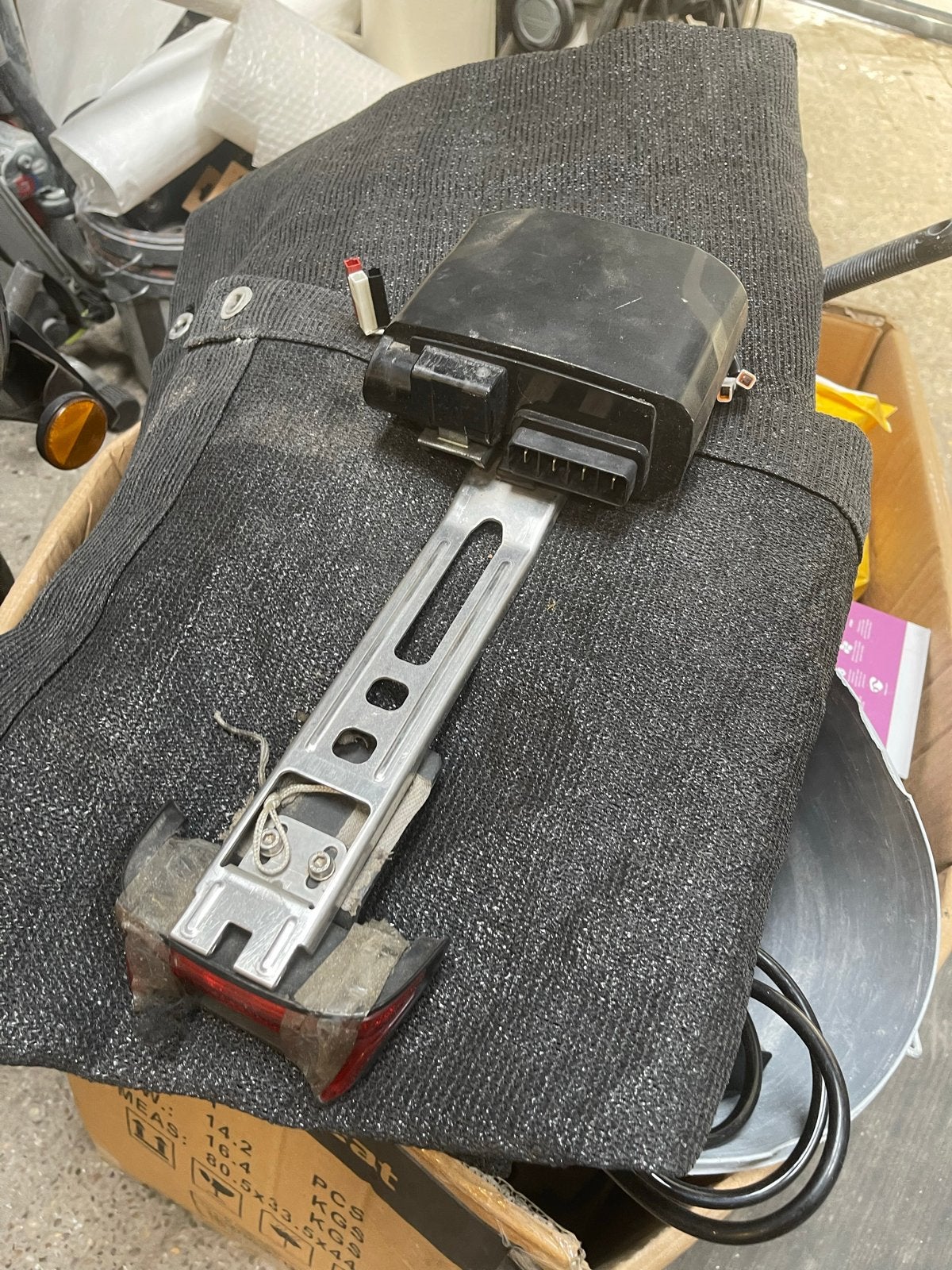Controller en accu slede voor Gazelle Panasonic e-bike, Elektrische fiets, Gebruikt, Overige typen, Kunststof