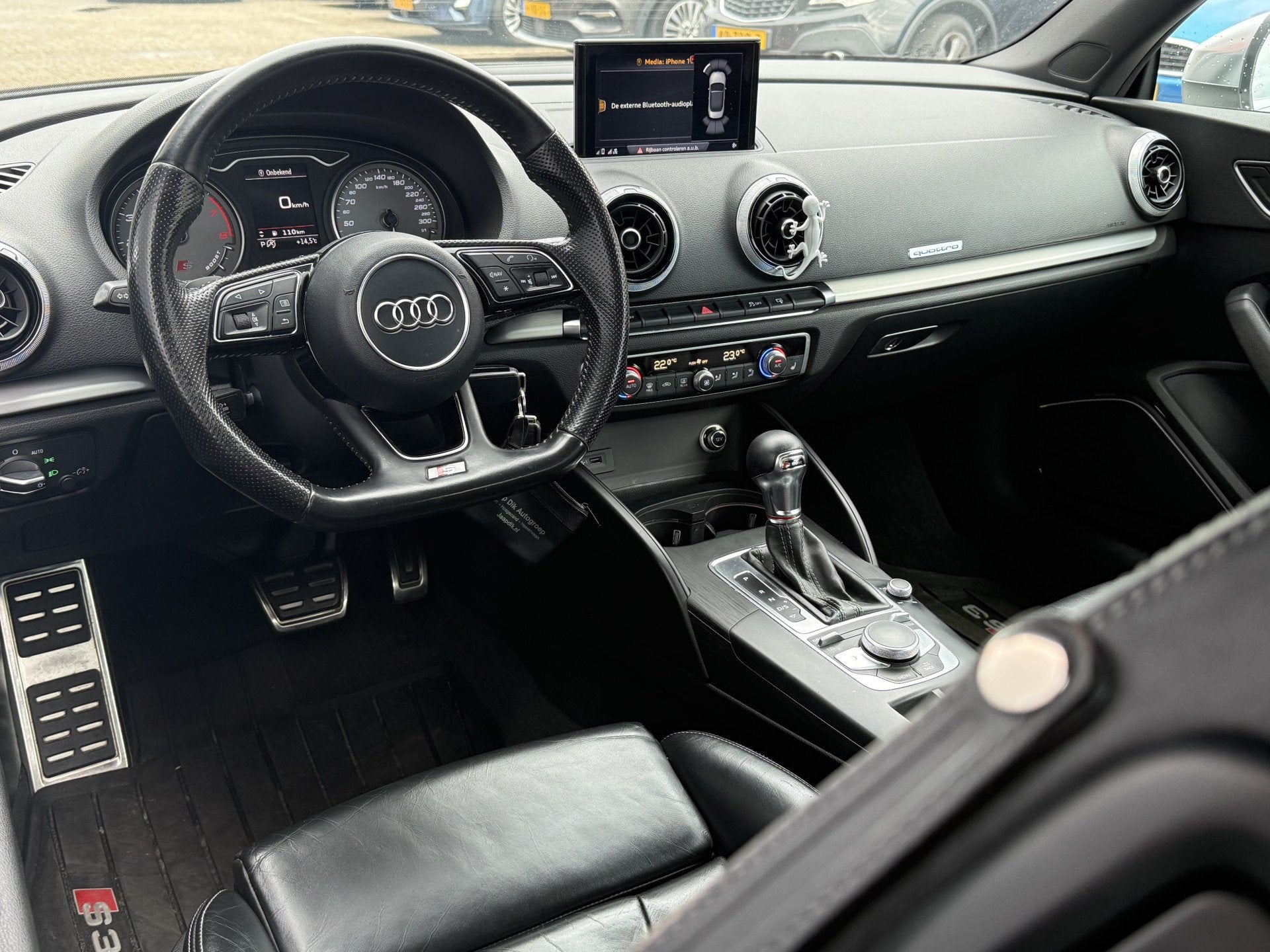 Audi A3 Cabriolet BWJ 2017 2.0 TFSI 310 PK S3 quattro Pro Li, Auto's, Automaat, 4 cilinders, Wit, Vierwielaandrijving