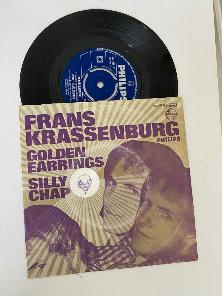 Nederbeat: Frans Krassenburg – Golden Earrings / Silly Chap, 7 inch, Zo goed als nieuw, Pop, Fotohoes