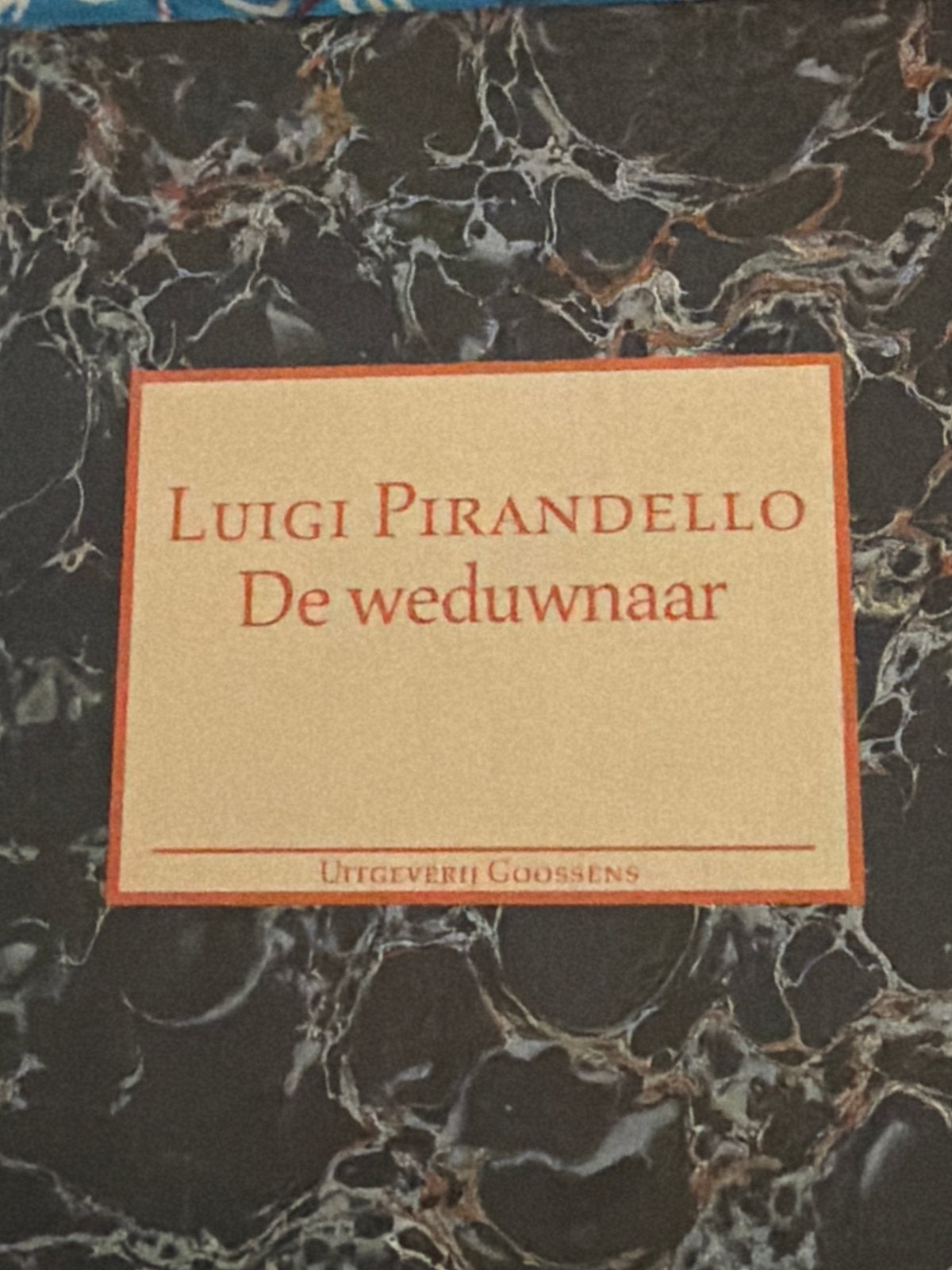 Luigi Pirandello - De weduwnaar (Uitgeverij Goossens), Ophalen of Verzenden, Gelezen, Europa overig