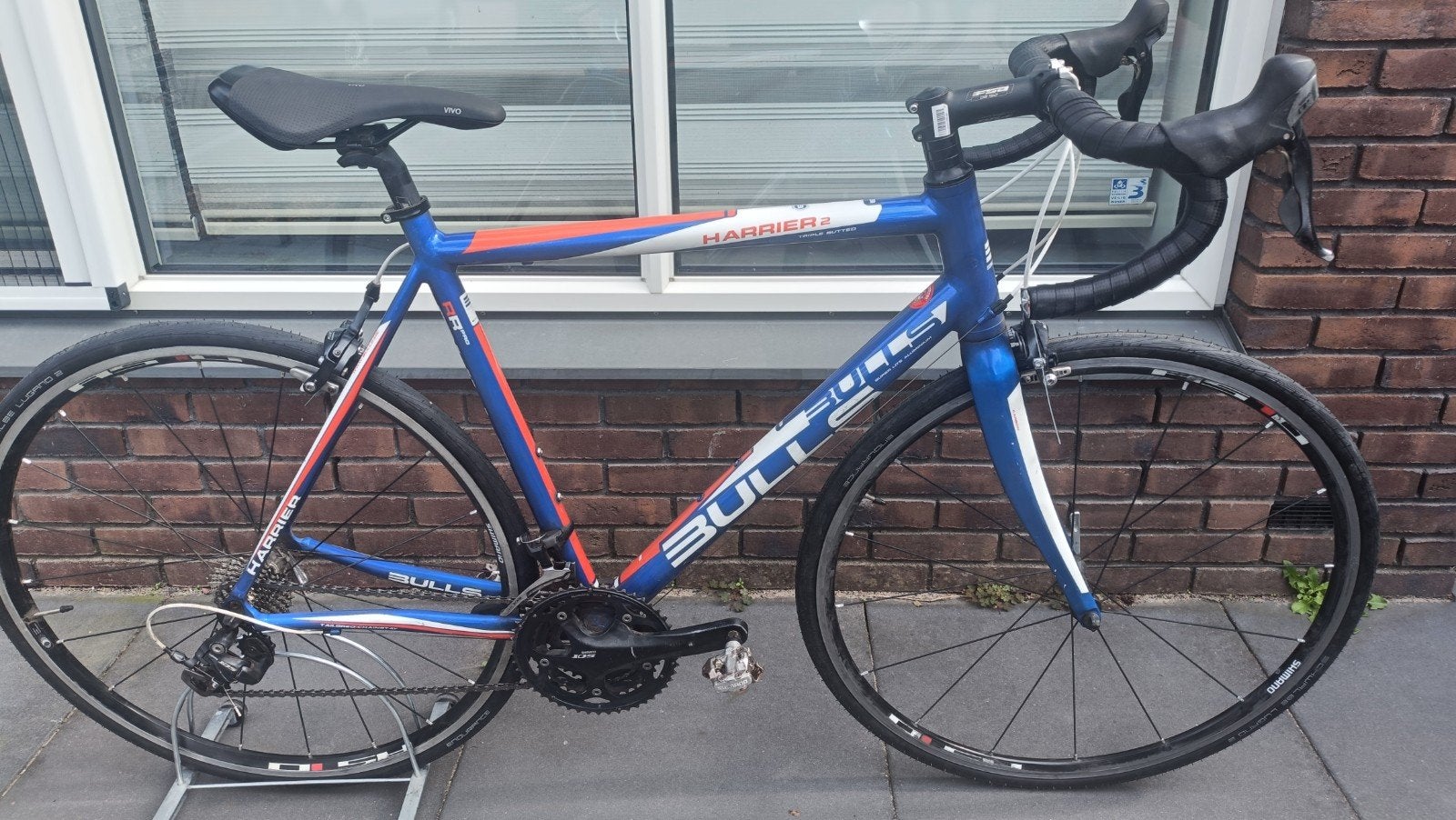 Bulls Harrier dames/heren racefiets 56 cm maat, Fietsen en Brommers, 28 inch, Velgrem, Aluminium, Zo goed als nieuw
