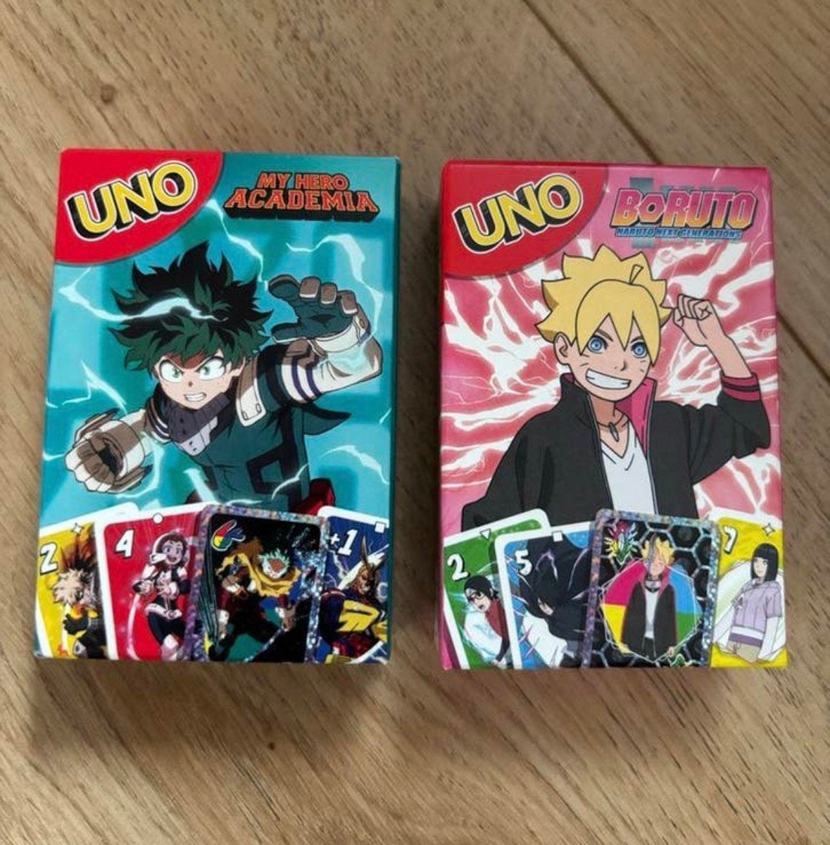 UNO Spel: My Hero Academia & Boruto Naruto, Drie of vier spelers, Ophalen of Verzenden, Nieuw