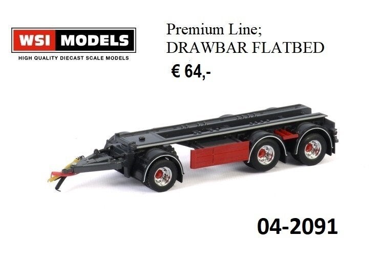 WSI Models container aanhanger, Ophalen of Verzenden, Nieuw, Bus of Vrachtwagen, Wsi
