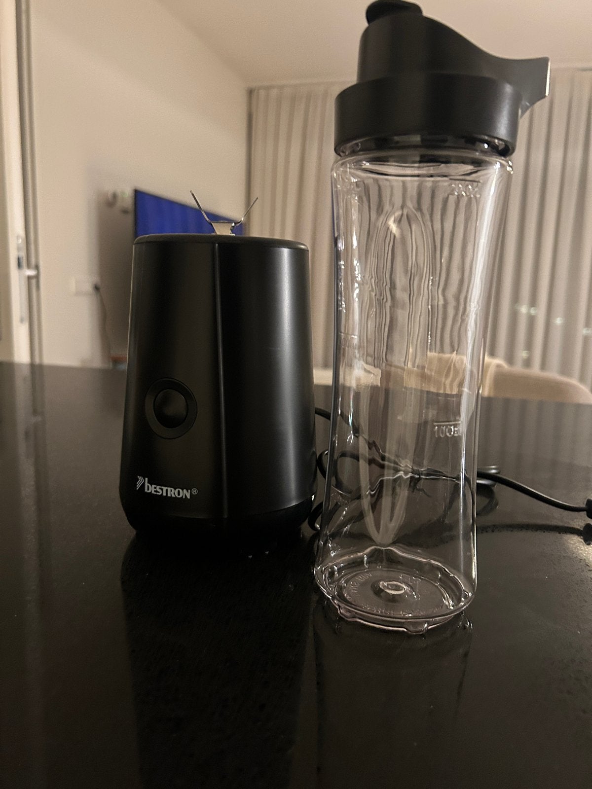 estron Black Label Smoothie Maker (ASMX300BL), Ophalen of Verzenden, Zo goed als nieuw, Blender to go