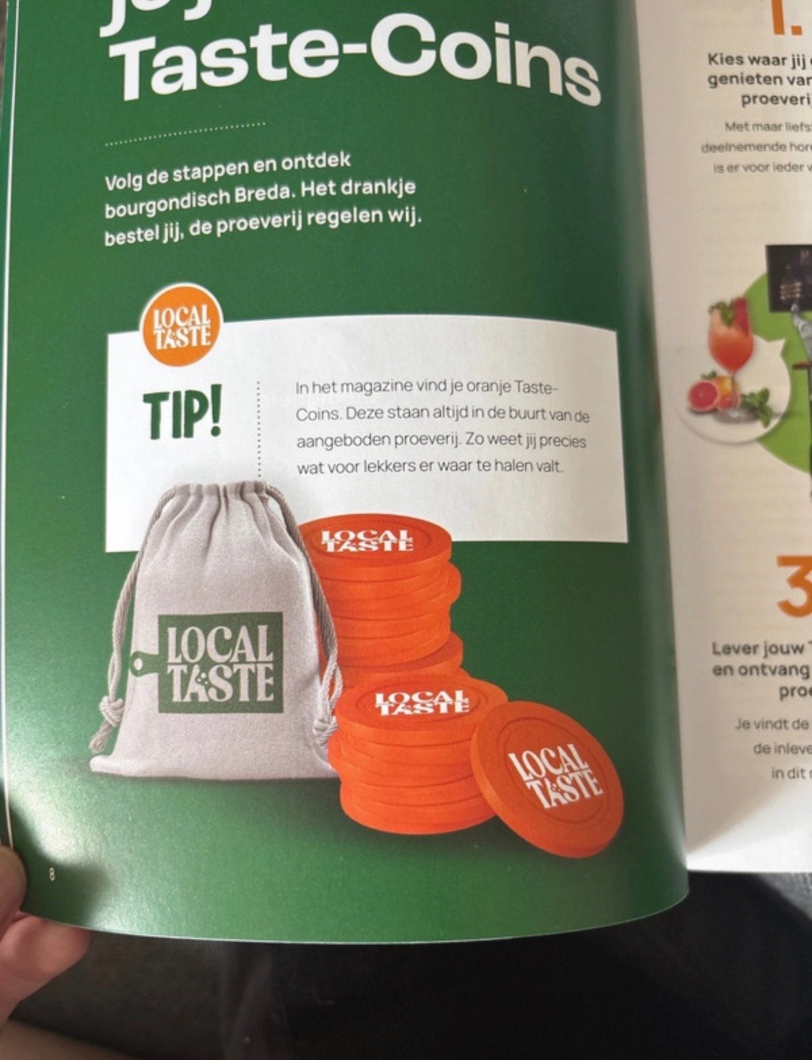 Local Taste Breda Magazine met 10 Taste-Coins, Ophalen of Verzenden