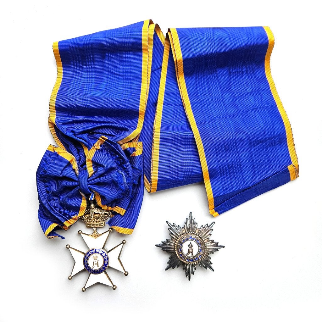 medaille grootkruis Orde Verdienste Adolph Nassau - zie info, Verzamelen, Ophalen of Verzenden, Landmacht, Nederland, Lintje, Medaille of Wings